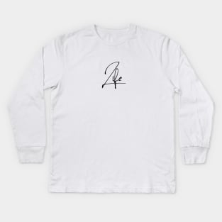 Life logo Kids Long Sleeve T-Shirt